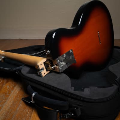 Voyage-Air Telair 2014 Folding Travel Electric Guitar 2014 Tobacco Burst image 8