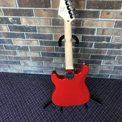 Squier Mini Stratocaster Dakota Red Small Scale Electric Guitar 6 String Like New Tested Great image 5