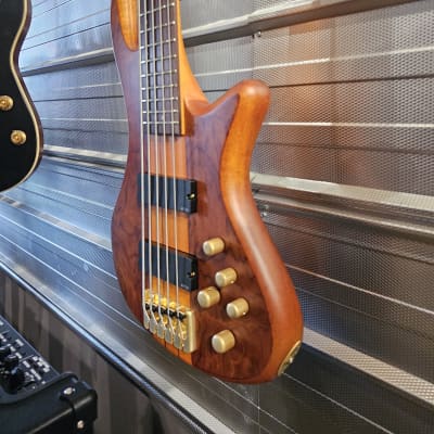 Schecter Stiletto Studio-5 Active 5-String Bass - Honey Satin image 2