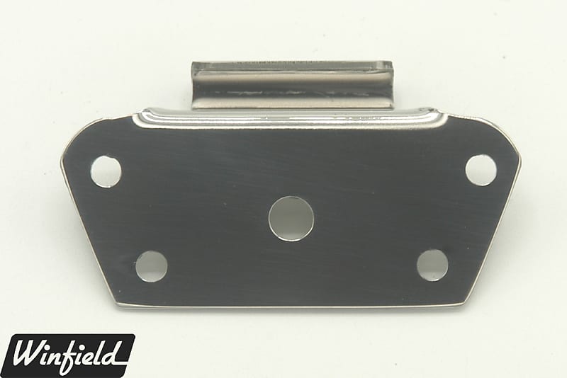 Adapter bracket to swap Rickenbacker trapeze tailpiece for R or harp