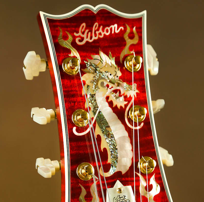 Gibson Super 400 China Dragon Bruce Kunkel Custom Masterpiece Archtop Guitar Bild 1