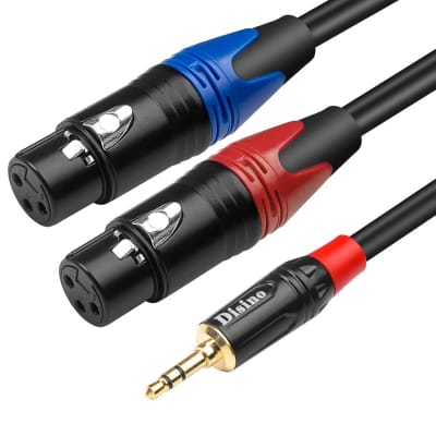 Câble adaptateur Jack stéréo XLR 3 broches mâle, câble XLR à 3.5mm