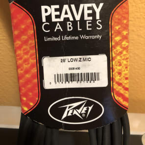Peavey 25 foot Low Z XLR microphone cable image 1