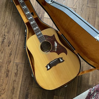 Vintage 1970s Aria WD35 Custom Dove Acoustic Guitar Natural Cherry MIJ  Matsumoku w/ HSC gibson | Reverb