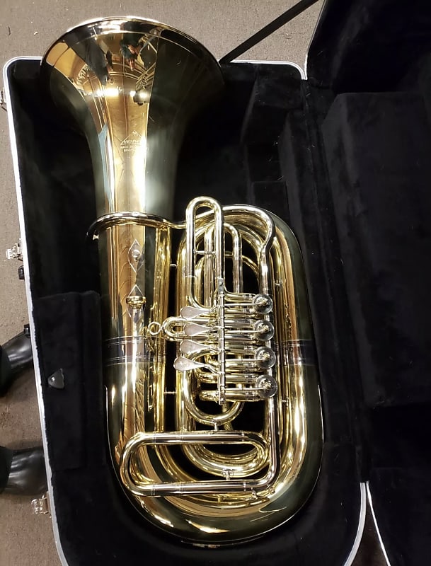 Miraphone Tuba Model 187 Bbb Plus Hard Case Excellent ! Reverb