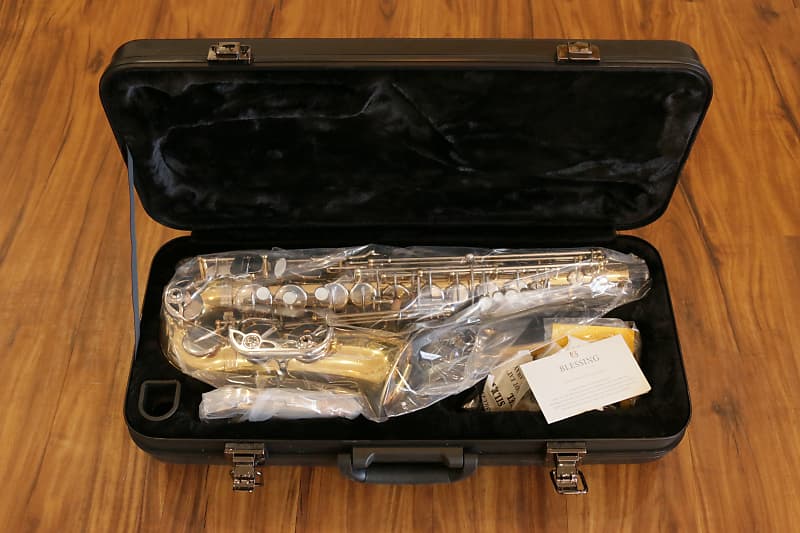 Blessing Blessing Eb Alto Saxophone Gold Lacquer Reverb