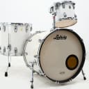 Used Ludwig Classic Maple  3pc Drum set in White Marine Pearl