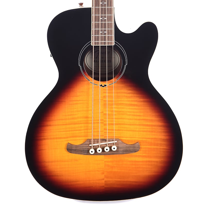 Fender FA-450CE 4-String Maple / Mahogany Acoustic Bass with Laurel Fretboard 3-Tone Sunburst image 1
