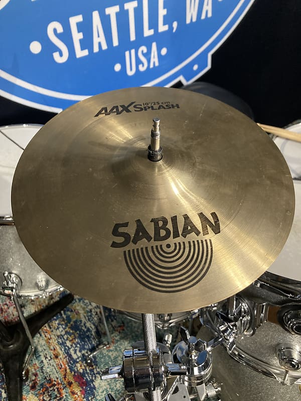 Russ McKinnon's (Barry Manilow, Tower of Power) Sabian 10" AAX Splash Cymbal 258g image 1