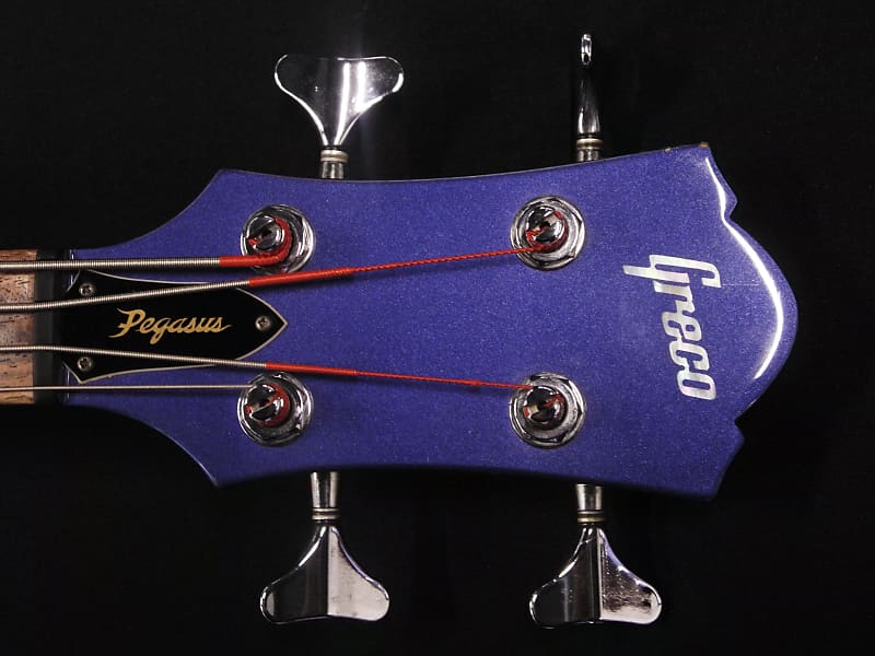 1990 Greco Japan Pegasus Bass PS-650 Active Electronics Sparkling Purple