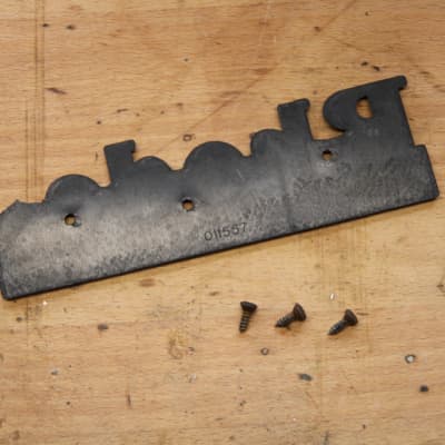 Genuine 1977 Rhodes Mk1 Stage 73-Key Hardware Large Rhodes Case Name Plate and 3 Screws for Electric Piano Mark I (Suitable parts for 1975-1979) image 2