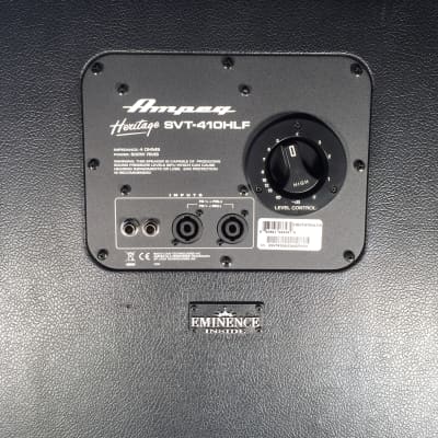 Ampeg SVT-410HLF Heritage Series 500-Watt 4x10" Bass Speaker Cabinet 2010 - Present - Black image 12