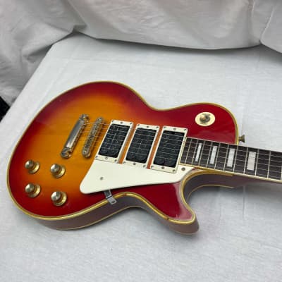 Aria Pro II LP-650 3 pickup Singlecut Guitar MIJ Made In Japan Vintage - Cherry Burst image 2