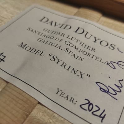 David Duyos "Syrinx" classical guitar - Spruce & Maple version 2024 - French polish image 11
