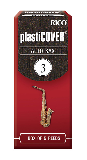 Rico RRP05ASX300 Plasticover Alto Saxophone Reeds - Strength 3.0 (5-Pack) image 1