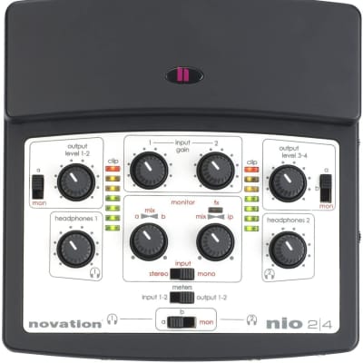 Novation nio 2/4  2 In/4 Out USB Audio Interface with Direct FX Technology image 2