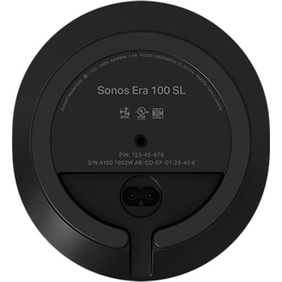 Sonos Era 100 Wireless Bluetooth Speaker, Black image 3