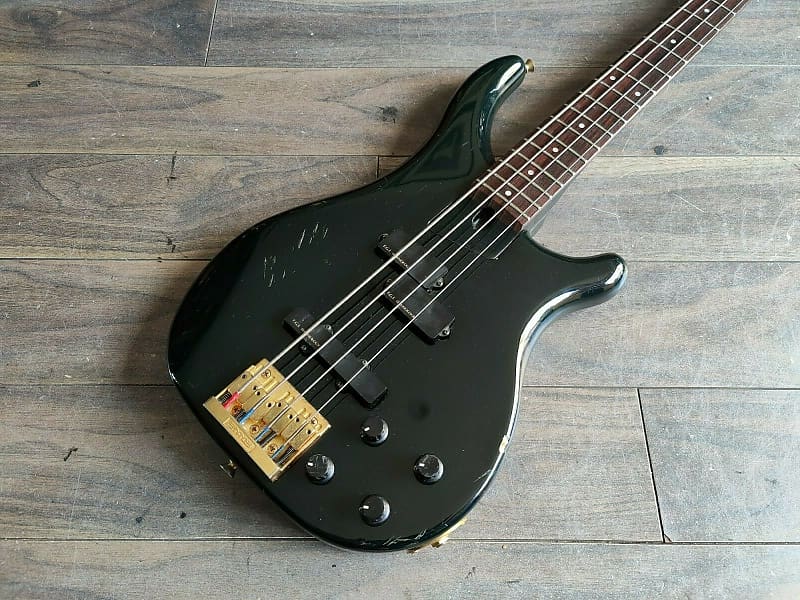 1990's Fernandes Japan FRB-65 Revolver Active Bass (Black) | Reverb