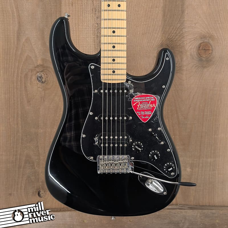 Fender American Special Stratocaster HSS 2017 Electric Guitar Black Used