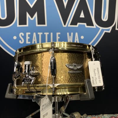 Tama - 14"x5.5" STAR Reserve Snare Drum 2013, Hand Hammered Brass, MINT! image 1