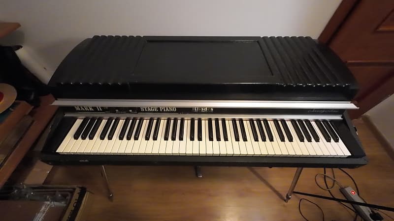 Rhodes Mark II Stage 73-Key Electric Piano 1979 - 1983 - Black Flat Top image 1
