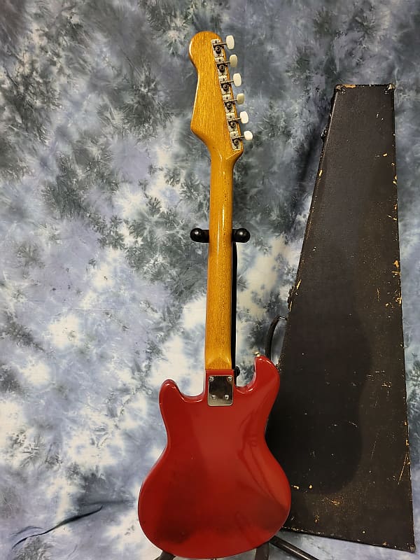 Video Demo Vintage Rare 1964 Burgandy Guyatone LG-85T Single