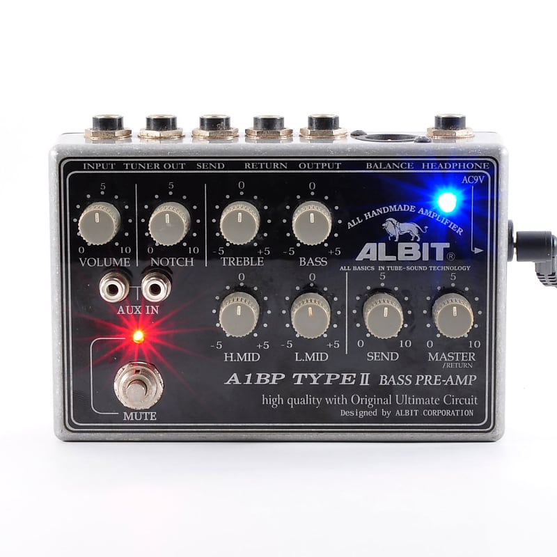 ALBIT A1BP Type II Bass Preamp High Quality with Original Ultimate Circuit  Used From Japan #9464