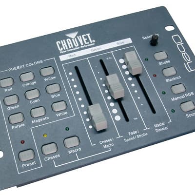 Chauvet DJ Obey 3 Compact DMX Controller for LED Lights w/ 3 Channel Mode Only RGB image 3