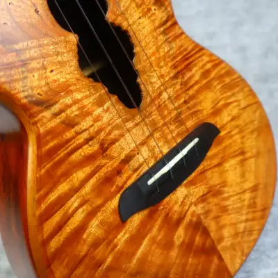 olamestre custom hawaiian koa cocobolo tenor ukulele Bild 6