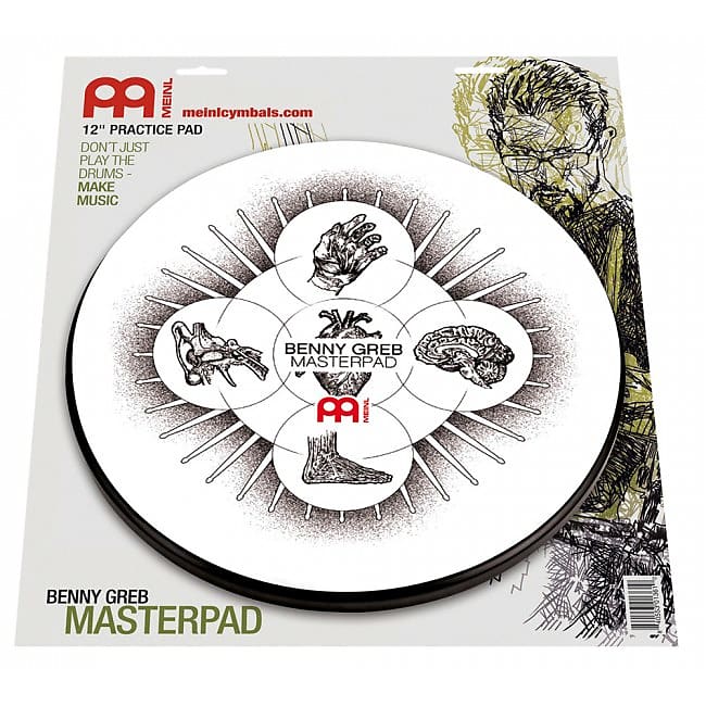 MEINL MPP-12-BG Benny Greb Practice Pad 12 Zoll Übungspad, einseitig image 1