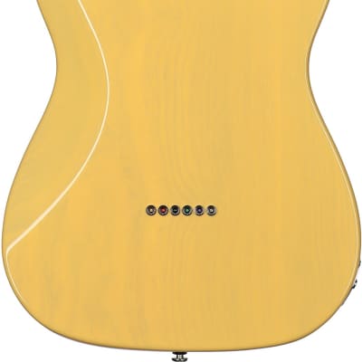 G&L Fullerton Deluxe ASAT Classic Electric Guitar, Left-Handed (with Gig Bag), Butterscotch image 4