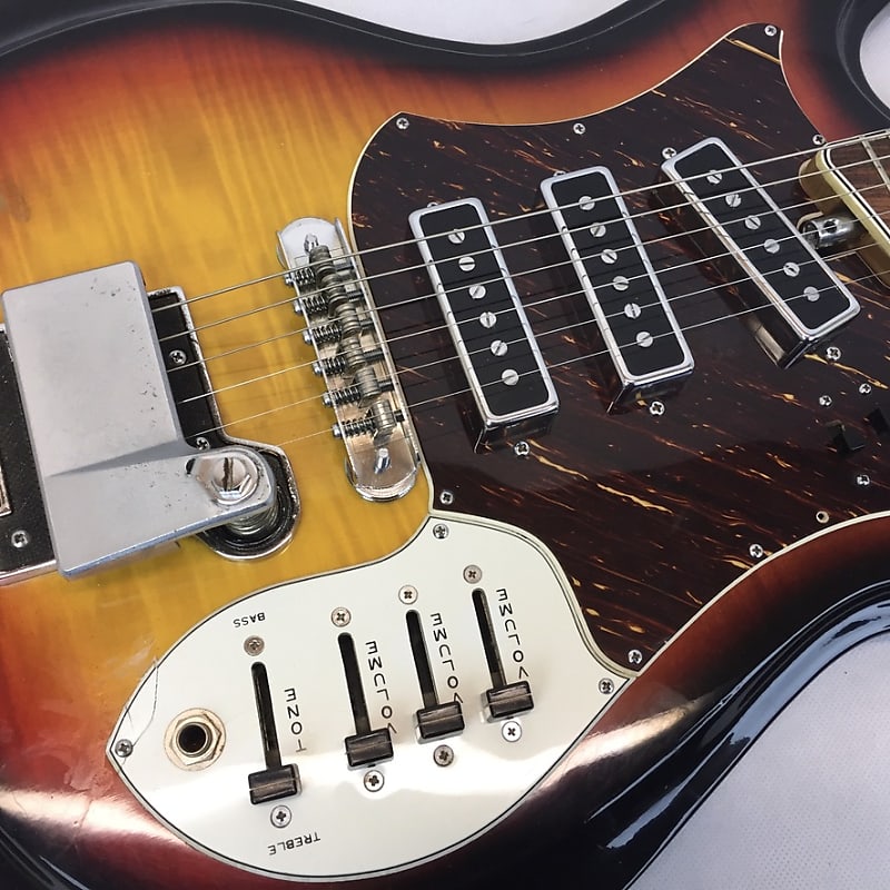 Vintage 1969 Sears Kawai Teisco Japan Electric Guitar Mosrite