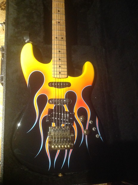 Charvel Strat 1982 Hot rod flames PRICE DROP! | Reverb