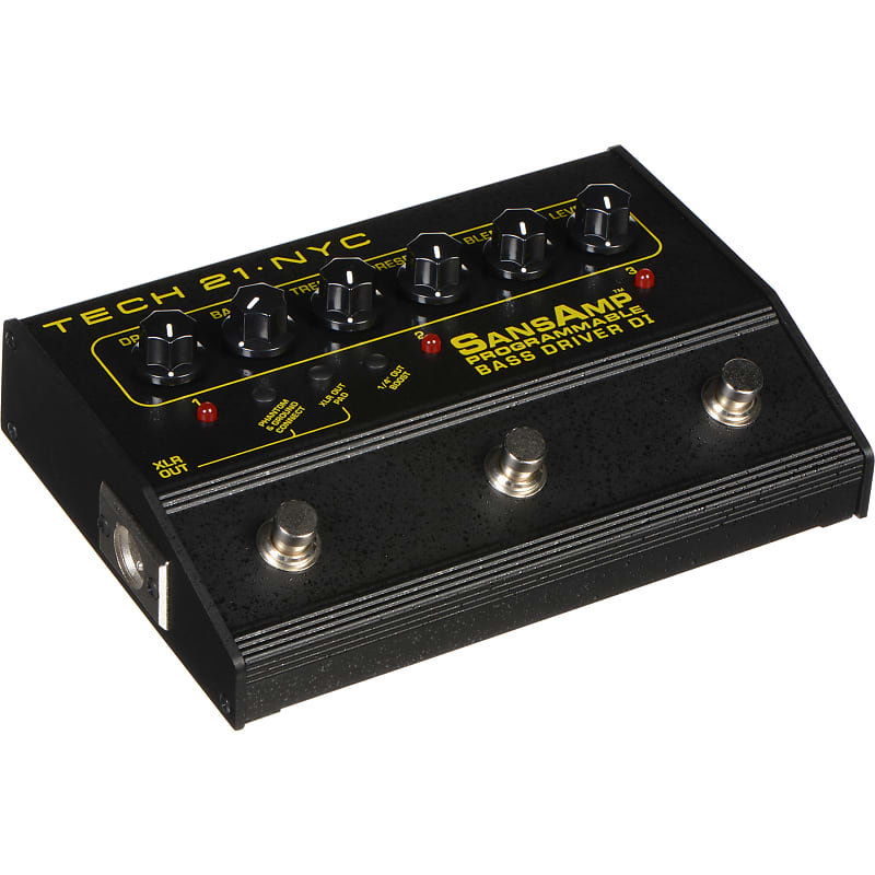 ベース SANS AMP Bass D DI Programmable Tech 21 SansAmp Programmable Bass Driver DI Pedal | Sweetwater