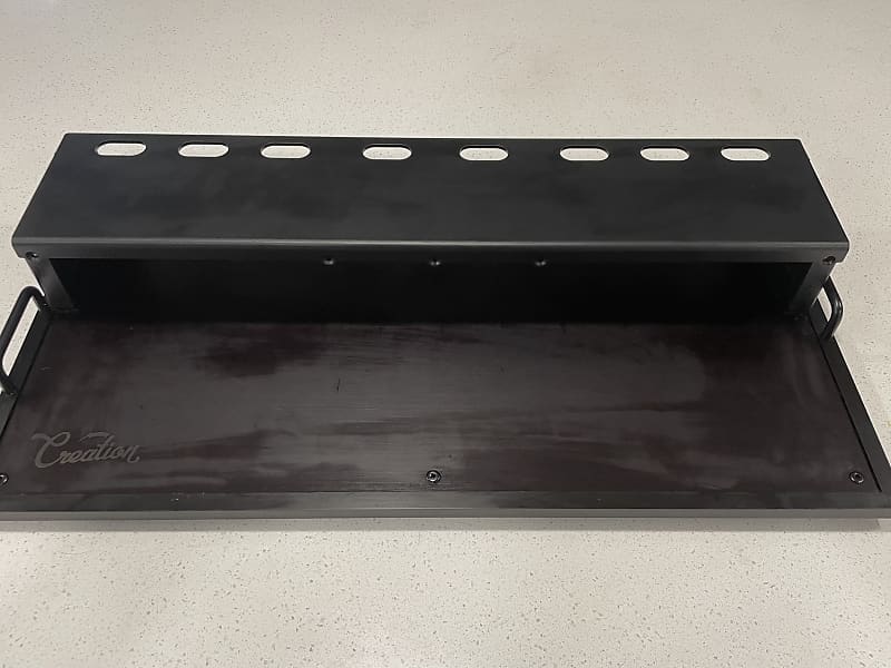 Creation Flat Pedalboard 24x12.5 w/ Hinged Riser Reverb
