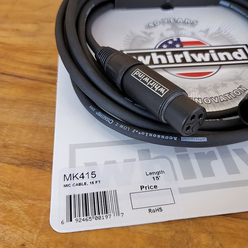 Whirlwind MK425 25' MK4 Series XLRM-XLRF Microphone Cable