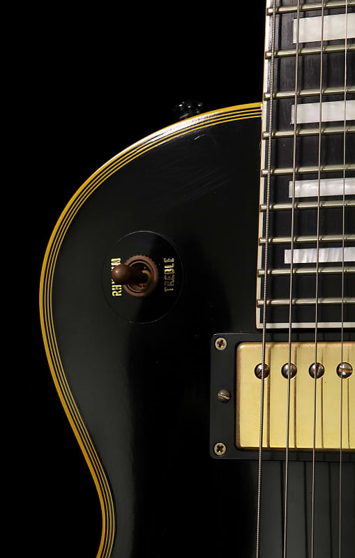 ギター Edwards LP-98LTC BLK LesPaul Custom Edwards by ESP E-LP-98LTC 2005 Black Made in Japan Les Paul