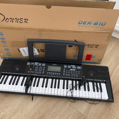 Donner DEK-610 電子キーボード Amazon | Donner 電子キーボード 61鍵 フルサイズ 軽量 初心者セット