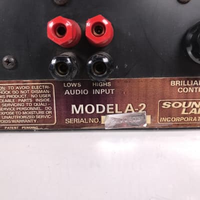 Sound Lab A2 Electrostatic Crossover / Amplifier (Single) image 2