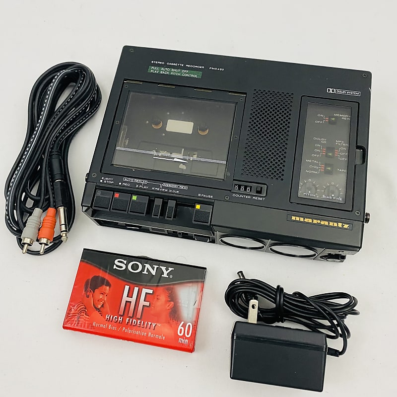 Marantz PMD420 Portable Field Cassette Tape Recorder, Reverb