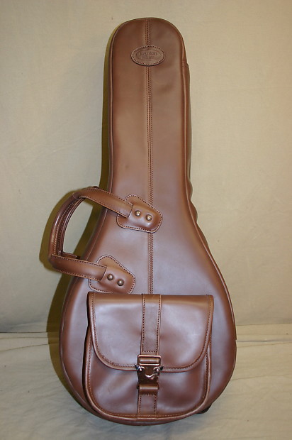 Reunion Blues Leather A Mandolin bag lightly used recent brown image 1