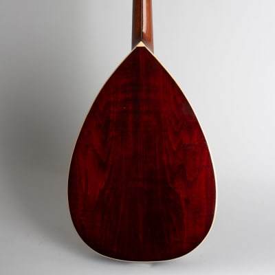 Wm. Stahl Flat back, bent top Mandola made by Larson Brothers c. 1925 natural top, faux rosewood bac image 2