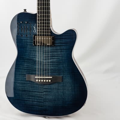 Godin A6 Ultra Denim Blue Flame with Hardcase | Reverb Godin A6 Ultra Denim Blue Flame with Hardcase | Reverb