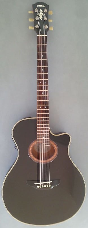 Yamaha APX-6C Black Cutaway Electro Acoustic Guitar (1994
