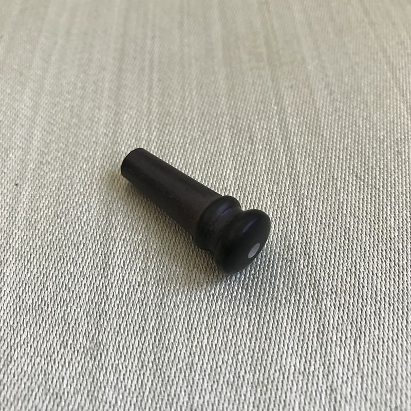 Gibson Acoustic End Pin / Strap Button - NOS 1970’s Ebony | Reverb