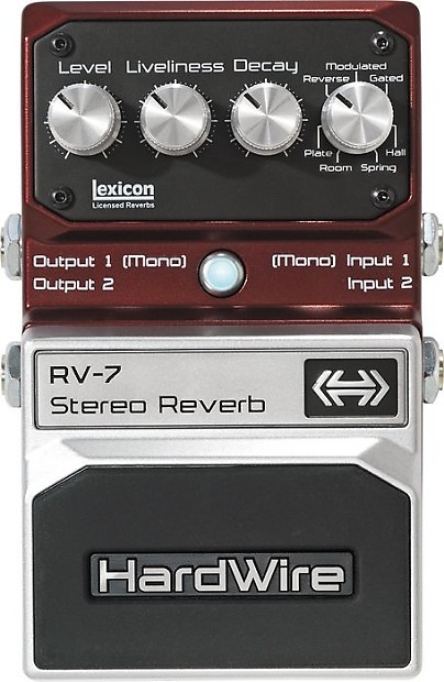 DigiTech Hardwire Series RV-7 Reverb Guitar Effects Pedal Bundle w/ Power  Supply!