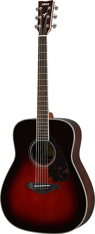 Yamaha FG830 Folk Dreadnought Acoustic Guitar, Tobacco Sunburst image 1