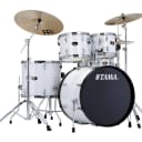 New Tama Imperialstar 5 Piece Drum Set w/Cymbals and Hardware Sugar White