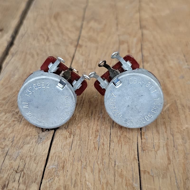 CTS 1968 pots 500k (2) NOS Unused Gibson SG Les Paul ES Reverb