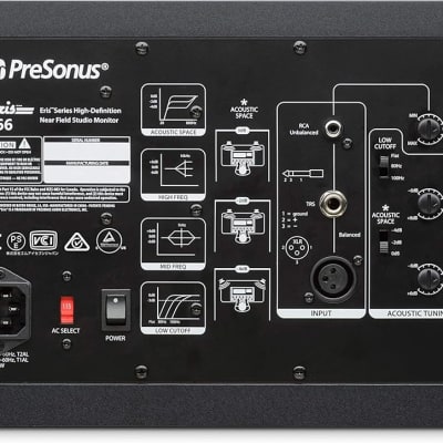 (2) PreSonus Eris E66 Studio Monitors/ 1 Year Manufacture Warranty image 2